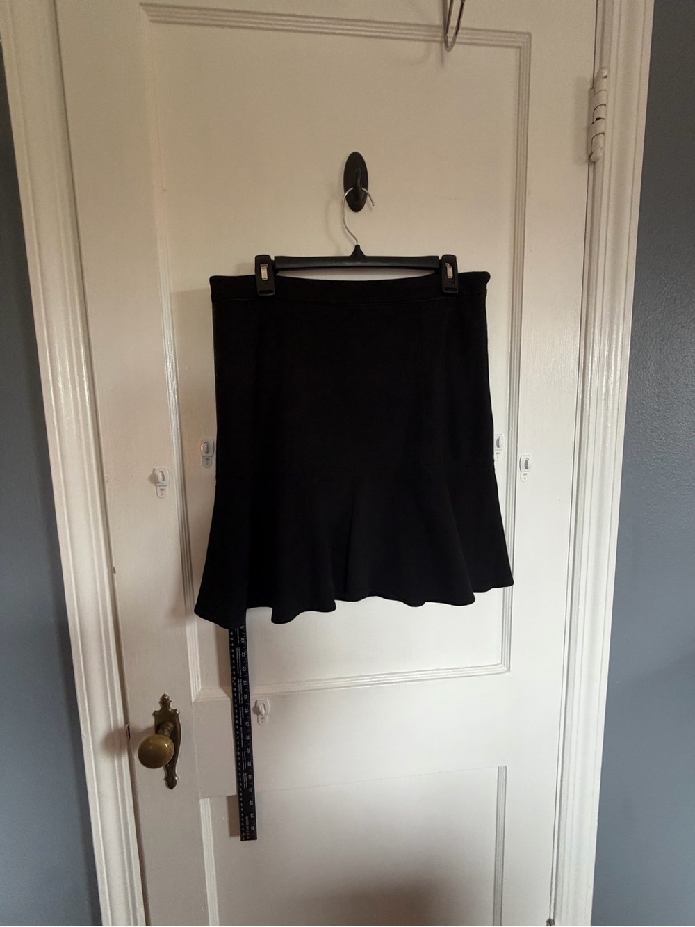 White House Black Market Black Flared Skater Skirt